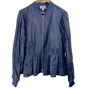 Chelsea28 navy zip up Bomber Jacket/top Size XL